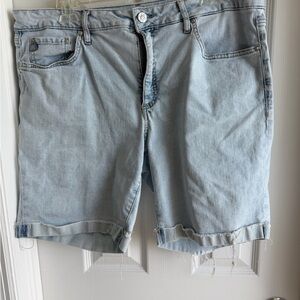 Seven 7 Brand Light Wash Denim Shorts Size 16